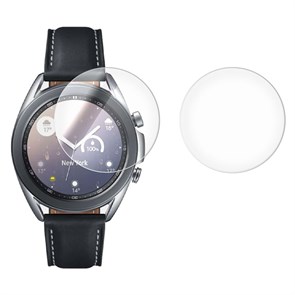 Стекло защитное гибридное Krutoff для Samsung Galaxy Watch 3 (41mm) 2 шт.