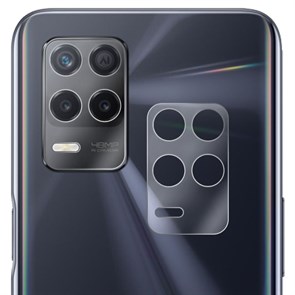 Стекло защитное гибридное Krutoff для камеры Realme 8 5G (2 шт.)