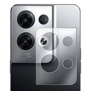 Стекло защитное гибридное Krutoff для камеры OPPO Reno 8 Pro Plus (2 шт.)