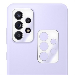 Стекло защитное гибридное Krutoff для камеры Samsung Galaxy A52 (2 шт.)