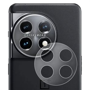 Стекло защитное гибридное Krutoff для камеры OnePlus 11 (2 шт.)