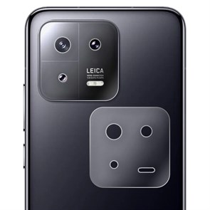 Стекло защитное гибридное Krutoff для камеры Xiaomi 13 (2 шт.)