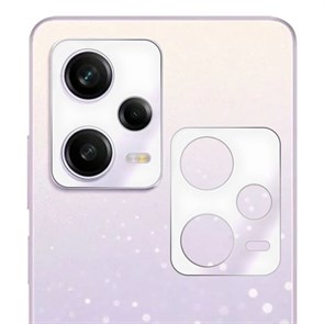 Стекло защитное гибридное Krutoff для камеры Xiaomi Redmi Note 12 Pro (2 шт.)