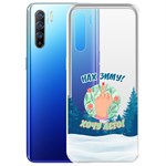 Чехол-накладка Krutoff Clear Case Люблю зиму для OPPO Reno3 Чехол-накладка Krutoff Clear Case Люблю зиму для OPPO Reno3