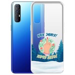 Чехол-накладка Krutoff Clear Case Люблю зиму для OPPO Reno3 Pro Чехол-накладка Krutoff Clear Case Люблю зиму для OPPO Reno3 Pro