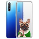 Чехол-накладка Krutoff Clear Case Новогодний француз для OPPO Reno3 Чехол-накладка Krutoff Clear Case Новогодний француз для OPPO Reno3