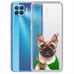 Чехол-накладка Krutoff Clear Case Новогодний француз для OPPO Reno4 Lite Чехол-накладка Krutoff Clear Case Новогодний француз для OPPO Reno4 Lite
