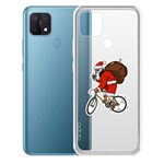 Чехол-накладка Krutoff Clear Case Санта-курьер для OPPO A15 Чехол-накладка Krutoff Clear Case Санта-курьер для OPPO A15