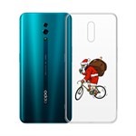 Чехол-накладка Krutoff Clear Case Санта-курьер для OPPO Reno Чехол-накладка Krutoff Clear Case Санта-курьер для OPPO Reno