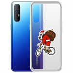 Чехол-накладка Krutoff Clear Case Санта-курьер для OPPO Reno3 Pro Чехол-накладка Krutoff Clear Case Санта-курьер для OPPO Reno3 Pro