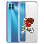 Чехол-накладка Krutoff Clear Case Санта-курьер для OPPO Reno4 Lite Чехол-накладка Krutoff Clear Case Санта-курьер для OPPO Reno4 Lite