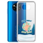 Чехол-накладка Krutoff Clear Case Люблю зиму для POCO X3 NFC Чехол-накладка Krutoff Clear Case Люблю зиму для POCO X3 NFC