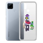 Чехол-накладка Clear Case Brawl Stars-Барли для Realme C15 Чехол-накладка Clear Case Brawl Stars-Барли для Realme C15