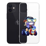 Чехол-накладка Clear Case Brawl Stars-Безумный Карл для iPhone 12 mini Чехол-накладка Clear Case Brawl Stars-Безумный Карл для iPhone 12 mini