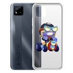 Чехол-накладка Clear Case Brawl Stars-Безумный Карл для Realme C11 Чехол-накладка Clear Case Brawl Stars-Безумный Карл для Realme C11