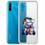 Чехол-накладка Clear Case Brawl Stars-Безумный Карл для Realme C3 Чехол-накладка Clear Case Brawl Stars-Безумный Карл для Realme C3