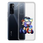 Чехол-накладка Clear Case Brawl Stars-Безумный Карл для Vivo V20 SE Чехол-накладка Clear Case Brawl Stars-Безумный Карл для Vivo V20 SE