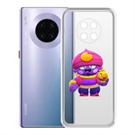 Чехол-накладка Clear Case Brawl Stars-Джин для Huawei Mate 30 Чехол-накладка Clear Case Brawl Stars-Джин для Huawei Mate 30