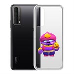 Чехол-накладка Clear Case Brawl Stars-Джин для Huawei P Smart 2021 Чехол-накладка Clear Case Brawl Stars-Джин для Huawei P Smart 2021