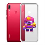 Чехол-накладка Clear Case Brawl Stars-Джин для Huawei Y7 (2019) Чехол-накладка Clear Case Brawl Stars-Джин для Huawei Y7 (2019)