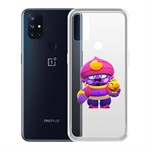Чехол-накладка Clear Case Brawl Stars-Джин для OnePlus Nord N10 5G Чехол-накладка Clear Case Brawl Stars-Джин для OnePlus Nord N10 5G