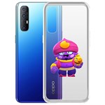 Чехол-накладка Clear Case Brawl Stars-Джин для OPPO Reno3 Pro Чехол-накладка Clear Case Brawl Stars-Джин для OPPO Reno3 Pro