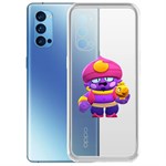 Чехол-накладка Clear Case Brawl Stars-Джин для OPPO Reno4 Pro 5G Чехол-накладка Clear Case Brawl Stars-Джин для OPPO Reno4 Pro 5G