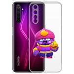 Чехол-накладка Clear Case Brawl Stars-Джин для Realme 6 Чехол-накладка Clear Case Brawl Stars-Джин для Realme 6