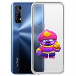 Чехол-накладка Clear Case Brawl Stars-Джин для Realme 7 Чехол-накладка Clear Case Brawl Stars-Джин для Realme 7