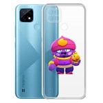 Чехол-накладка Clear Case Brawl Stars-Джин для Realme C21 Чехол-накладка Clear Case Brawl Stars-Джин для Realme C21