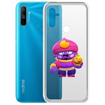 Чехол-накладка Clear Case Brawl Stars-Джин для Realme C3 Чехол-накладка Clear Case Brawl Stars-Джин для Realme C3