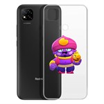Чехол-накладка Clear Case Brawl Stars-Джин для Xiaomi Redmi 9C Чехол-накладка Clear Case Brawl Stars-Джин для Xiaomi Redmi 9C