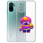 Чехол-накладка Clear Case Brawl Stars-Джин для Xiaomi Redmi Note 10/ Note 10S Чехол-накладка Clear Case Brawl Stars-Джин для Xiaomi Redmi Note 10/ Note 10S