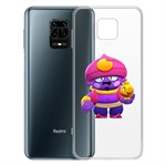 Чехол-накладка Clear Case Brawl Stars-Джин для Xiaomi Redmi Note 9 Pro/Note 9S Чехол-накладка Clear Case Brawl Stars-Джин для Xiaomi Redmi Note 9 Pro/Note 9S