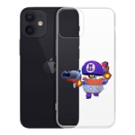 Чехол-накладка Clear Case Brawl Stars-Дэррил для iPhone 12 mini Чехол-накладка Clear Case Brawl Stars-Дэррил для iPhone 12 mini