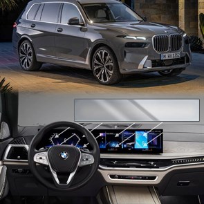 {{photo.Alt || photo.Description || 'Защитное гибридное стекло Krutoff для экрана мультимедии BMW X7 2022'}}