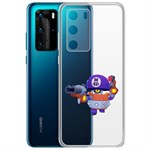 Чехол-накладка Clear Case Brawl Stars-Дэррил для Huawei P40 Чехол-накладка Clear Case Brawl Stars-Дэррил для Huawei P40