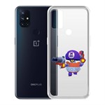 Чехол-накладка Clear Case Brawl Stars-Дэррил для OnePlus Nord N10 5G Чехол-накладка Clear Case Brawl Stars-Дэррил для OnePlus Nord N10 5G