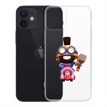 Чехол-накладка Clear Case Brawl Stars-Карл Всадник на кабане для iPhone 12 mini Чехол-накладка Clear Case Brawl Stars-Карл Всадник на кабане для iPhone 12 mini