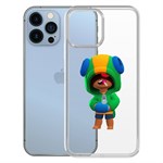 Чехол-накладка Clear Case Brawl Stars-Леон для iPhone 13 Чехол-накладка Clear Case Brawl Stars-Леон для iPhone 13