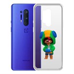 Чехол-накладка Clear Case Brawl Stars-Леон для OnePlus 8 Pro Чехол-накладка Clear Case Brawl Stars-Леон для OnePlus 8 Pro