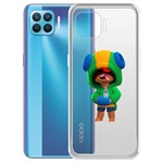 Чехол-накладка Clear Case Brawl Stars-Леон для OPPO Reno4 Lite Чехол-накладка Clear Case Brawl Stars-Леон для OPPO Reno4 Lite