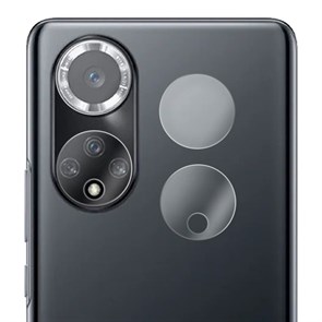 Стекло защитное гибридное Krutoff для камеры Huawei Nova 8 (2 шт.)