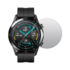 Стекло защитное гибридное МАТОВОЕ Krutoff для Huawei Watch GT 2 Sport (46mm) (2 шт.)