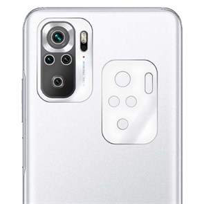 Стекло защитное гибридное Krutoff для камеры Xiaomi Redmi Note 10S (2 шт.)