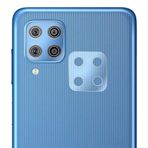 Стекло защитное гибридное Krutoff для камеры Samsung Galaxy F22 (2 шт.)