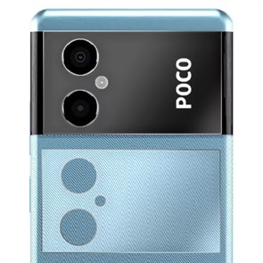 Стекло защитное гибридное Krutoff для камеры Xiaomi Poco M4 5G (2 шт.)