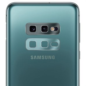 Стекло защитное гибридное Krutoff для камеры Samsung Galaxy S10e (2 шт.)