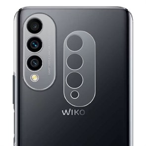 Стекло защитное гибридное МАТОВОЕ Krutoff для камеры Wiko T50 (2 шт.)
