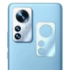 Стекло защитное гибридное МАТОВОЕ Krutoff для камеры Xiaomi 12 Pro (2 шт.)